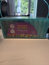 Mondo Llama 50ct Rainbow Sidewalk Chalk   Non-Toxic Outdoor Art Tub