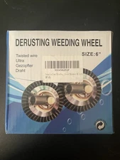 NIB 6” Twisted Knot Wire Wheel Derusting Weeding Brush Angle Grinder X004N625QF