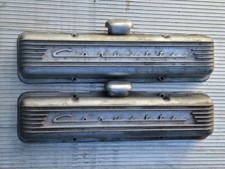 Corvette 7 Fin Valve Covers Oem Gm Part 3767493 1959-1967 Finned Aluminum Corvette 7 Fin Valve Covers Oem Gm Part 3767493 1959-1967 Finned Aluminum