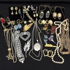 Vintage Costume Jewelry Lot Signed Napier Lisner Monet Judy Lee SLAM ATC 32pc