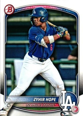 Zyhir Hope - Los Angeles Dodgers - 2025 Bowman Prospects #BP-2