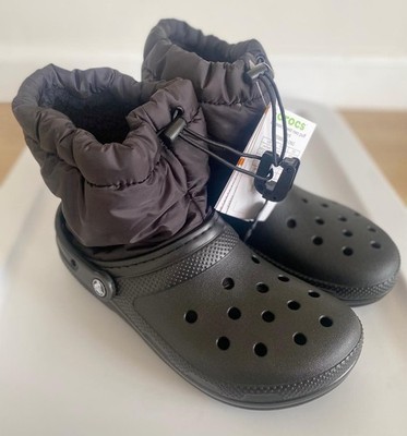 Crocs Classic Lined Neo Puff Unisex Boots - Black, US Sizes 7M / 9W, 8M / 10W