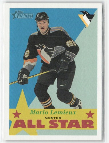 Mario Lemieux #120 2001 Topps Heritage card