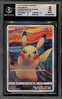Pokemon Pikachu Scream Promo Edvard Munch Japanese 288/SM-P BGS 8