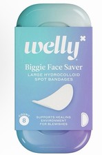 Welly Biggie Hydrocolloid Bandages 8 Count Clear Acne Blemish Spot Patches