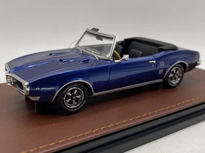 GLM Pontiac Firebird 400 Convertible 1968 Blue Metallic 1:43 resin voiture - Photo 1/4