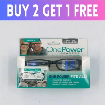 ONEPOWER One Power Auto Focus Presbyopi Reading Glasses Readers Adjustable 0.5-2.5 Unisex