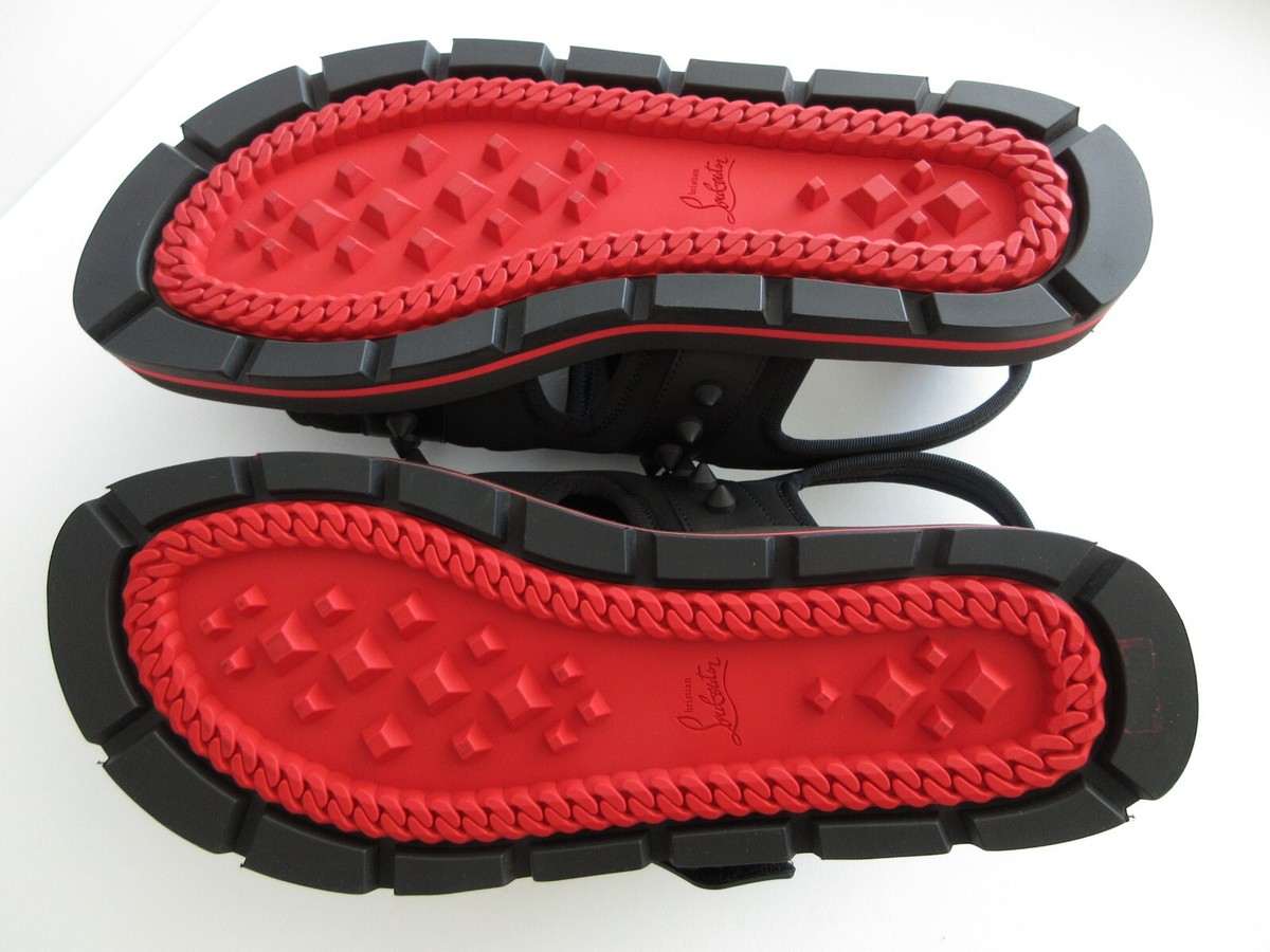 CHRISTIAN LOUBOUTIN Black Siwa Sandals New Size US 11 , EUR