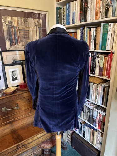 Pearson & Co of Dublin Bespoke Navy Velvet Double Breasted Heavy Dinner Jacket - Picture 12 of 19