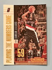 2017-18 Panini Contenders Damian Lillard Playing the Numbers Game #26 Portland