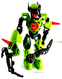 LEGO 2011 BREEZ 2.0 Hero Factory Ordeal of Fire Minifigure (2142) - 29 Pieces