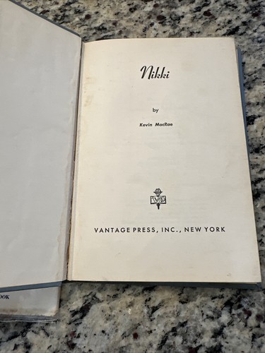 Nikki, Kevin Macrae (Vantage 1955) First Edition w slipcover Lesbian Pulp LGBTQ - Imagen 8 de 14