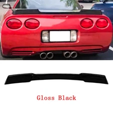 For Corvette C5 1997-2004 ZR1 Extended Style Gloss Black Rear Trunk Spoiler Wing