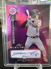 2024 LEAF ELECTRUM GAVIN TURLEY /10 AUTO Purple INKED IMPRESSIONS AUTOGRAPH