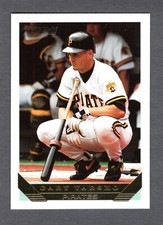 1993 TOPPS GOLD GARY VARSHO CARD #326 **NM-MT** PITTSBURGH PIRATES