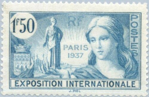 EBS France 1937 - International Exhibition, Paris - YT 336 - MH* - Photo 1 sur 1