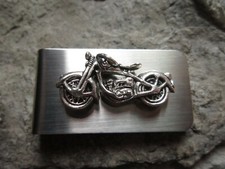 Harley Davidson Motorcycle Stainless Steel Money Clip -Biker -Father's Day Gift2