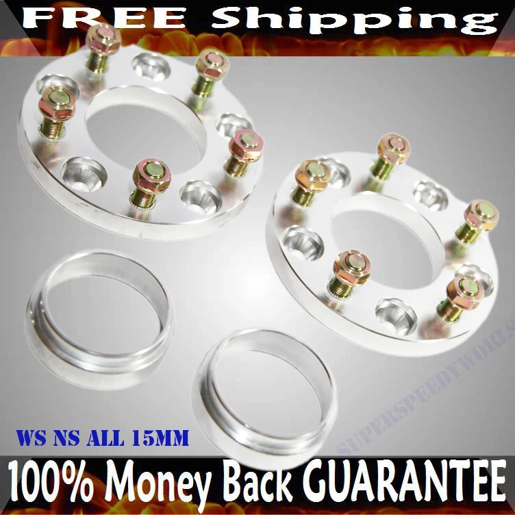 1 пара прокладок для колес 15 мм для 02–11 Altima/08–11 Rogue/09–11 GT-R 12x1,5 дюйма - Изображение 2 из 4