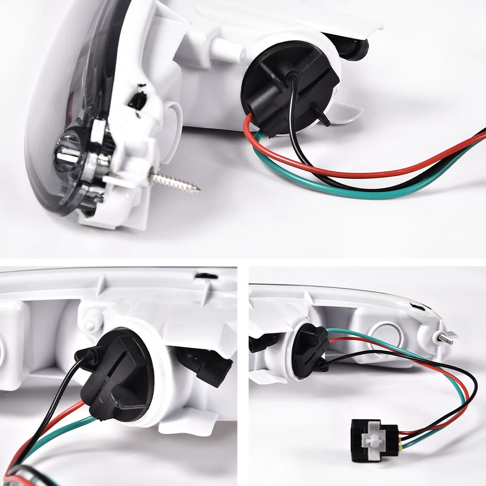 Par de luces de señal de parachoques delantero con bombillas aptas para MX-5 Miata 1990-1997 lente transparente Foto 4 de 4