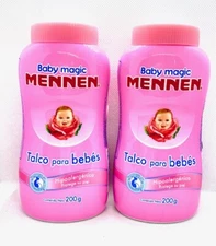 MENNEN BABY MAGIC POWDER (pink or Blue) 200g (Pack 2 )