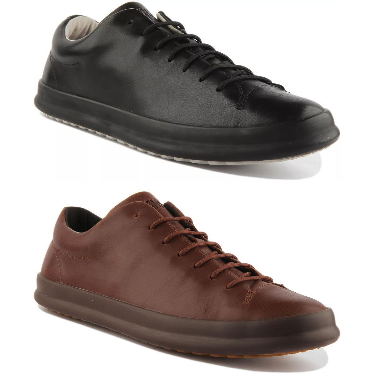 Camper Chasis Mens Lace Up Casual Leather Shoes In Black Size US 6