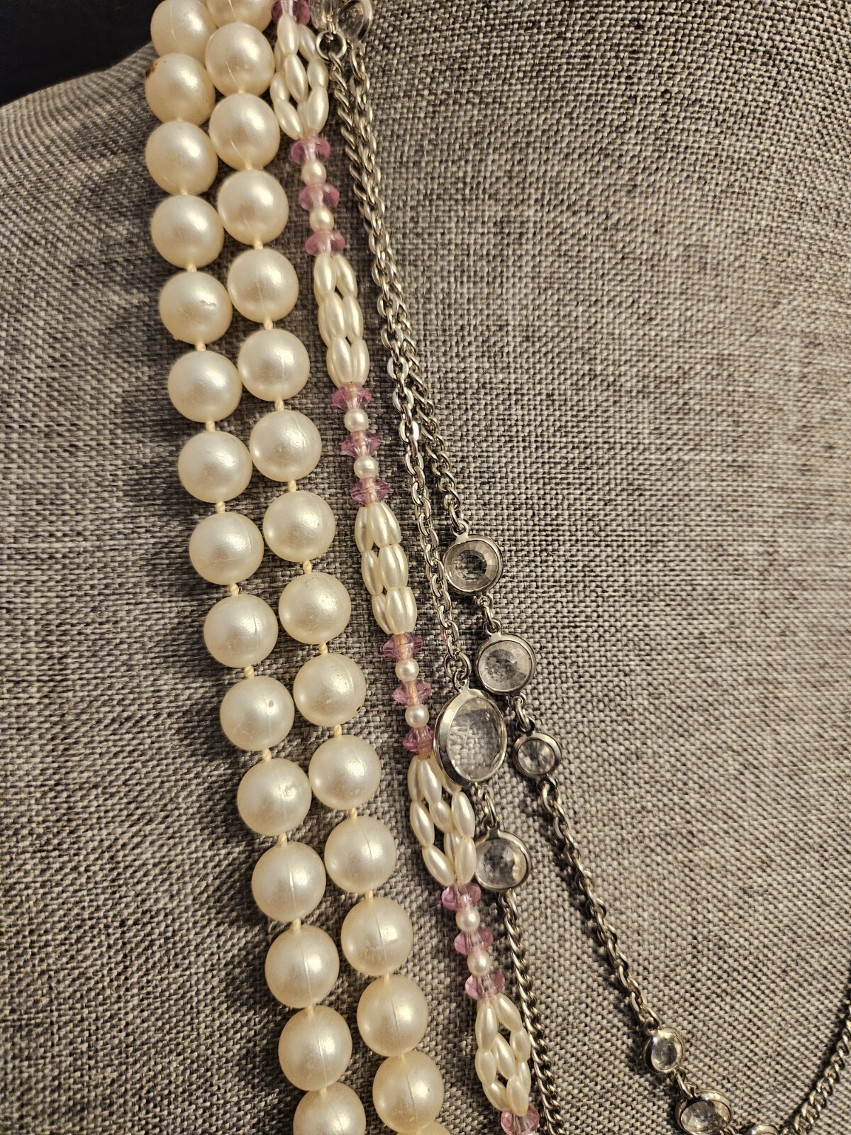 3 Vintage Assorted Statement Necklaces - image 2