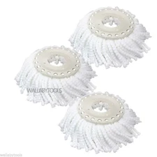 Lot (3) Replacement Microfiber Mop Head Refill for Hurricane 360° Spin Magic Mop