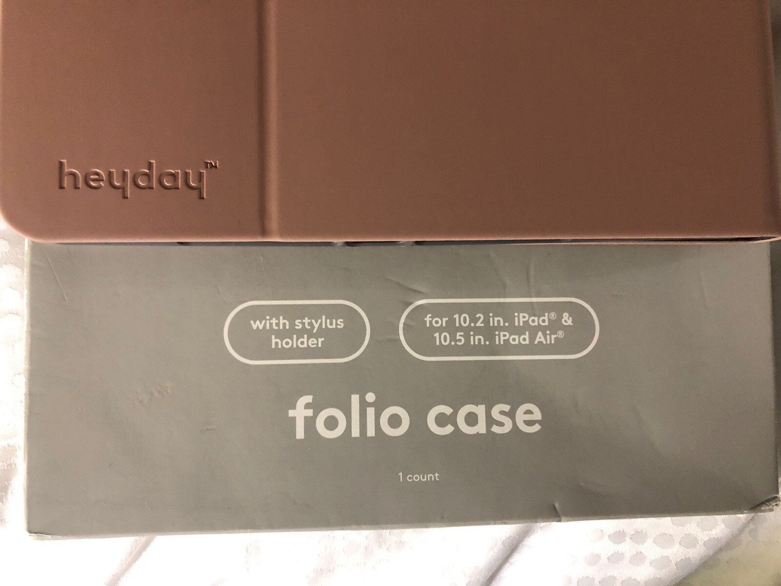 Heyday Folio CaseApple iPad 10.2”& 10.5” iPad Air w/Stylus HolderWarm Taupe eBay