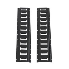 2 PACK 2Ft E Track Tie Down Rails System Powder-Coated Steel for Trailer Black