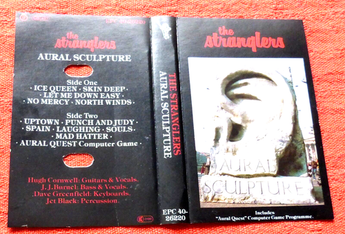 THE STRANGLERS - ENHANCED UK CASSETTE TAPE WITH PAPER LABELS - AURAL SCULPTURE - Picture 6 of 6