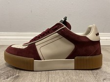 Dolce & Gabbana Miami Tenis Piel de becerro Napa Cuero Gamuza Talla 7.5 EE. UU. - CS1648