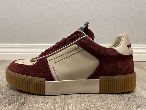 Dolce & Gabbana Miami Sneakers Calfskin Nappa Leather Suede Size 7.5 US - CS1648