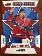 19-20 UD Credentials Hockey Star Of The Night 1S-05 Carey Price