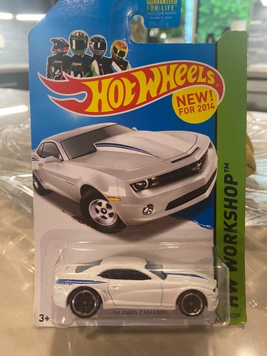 2014 Hot Wheels #229 HW Workshop-Then and Now '14 COPO CAMARO White w/BlackMC5Sp
