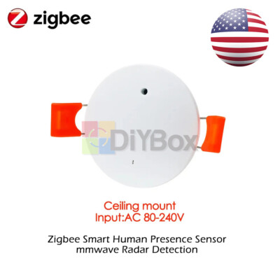 Smart Life Tuya Zigbee Human Presence Detector 5.8G radar+light sensor AC80-240V