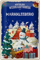 Blechschild WeihnachtsgrüßE Markkleeberg Geschenk Deko Schild Tin Sign 20X30 Cm