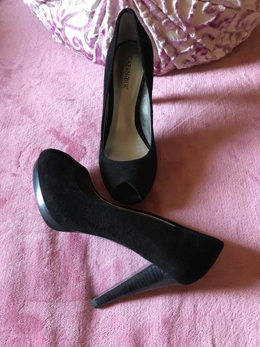 Café Noir Pumps Peeptoes Stiletten High Heels Stilettos Echt Leder Nubuk Gr. 40 - Bild 12 von 12