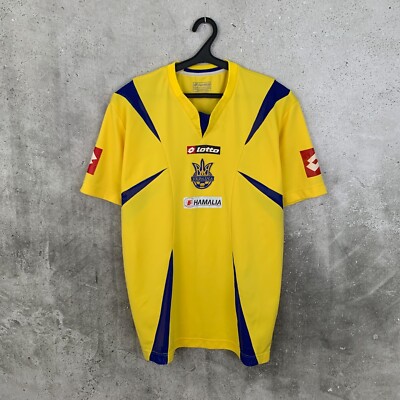 Maillot Football Vintage Lotto - Manches Longues Noir Et Jaune - Taille XL - Calcio