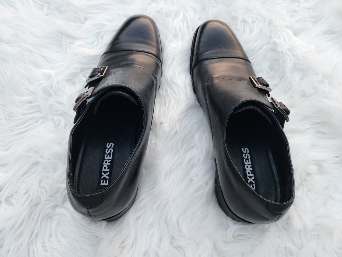 Express Men’s Brown Genuine Leather Double Monk Strap Dress Shoes - Size 11 USED Express Men main image 2