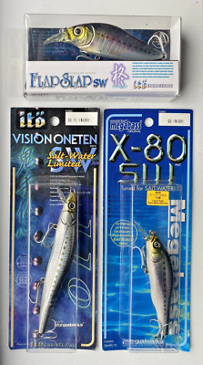 Megabass Vision Oneten 110 Saltwater Limited Flap Slap X-80 SW Wobbler Lure Set