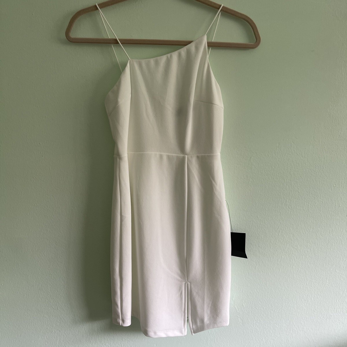 NWT Womens Party for Two Ivory Asymmetrical Bodycon Mini Dress - Small - White NWT Womens Party for Two Ivory Asymmetrical Bodycon Mini Dress - Small - White