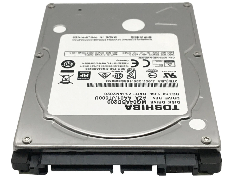 TOSHIBA 2TB MQ04ABD200 5400RPM 16MB 9.5mm 2.5" SATA 6Gb/s Internal Hard Drive - Image 2 of 4