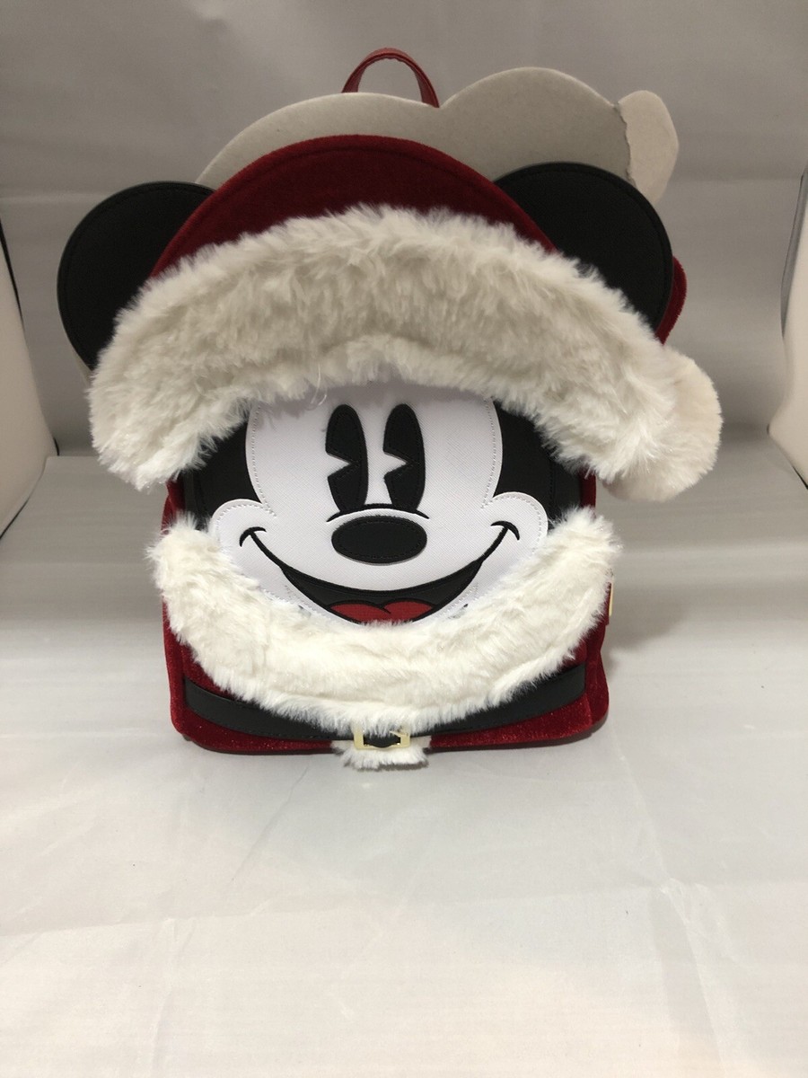 【Loungefly】Disney ミッキー トナカイ サンタ バックパック Loungefly Disney Parks Santa Mickey Mouse Mini Backpack