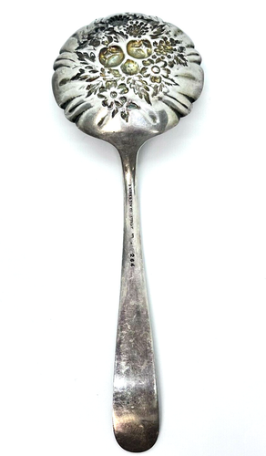 S.Kirk & Son Sterling Silver Repousse Berry Spoon - Picture 4 of 6