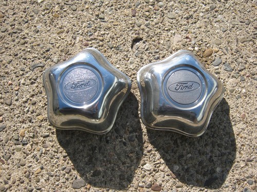 Genuine 1995 to 2001 Ford Explorer alloy wheel center caps hubcaps YL24-1A096-EB - Picture 1 of 21