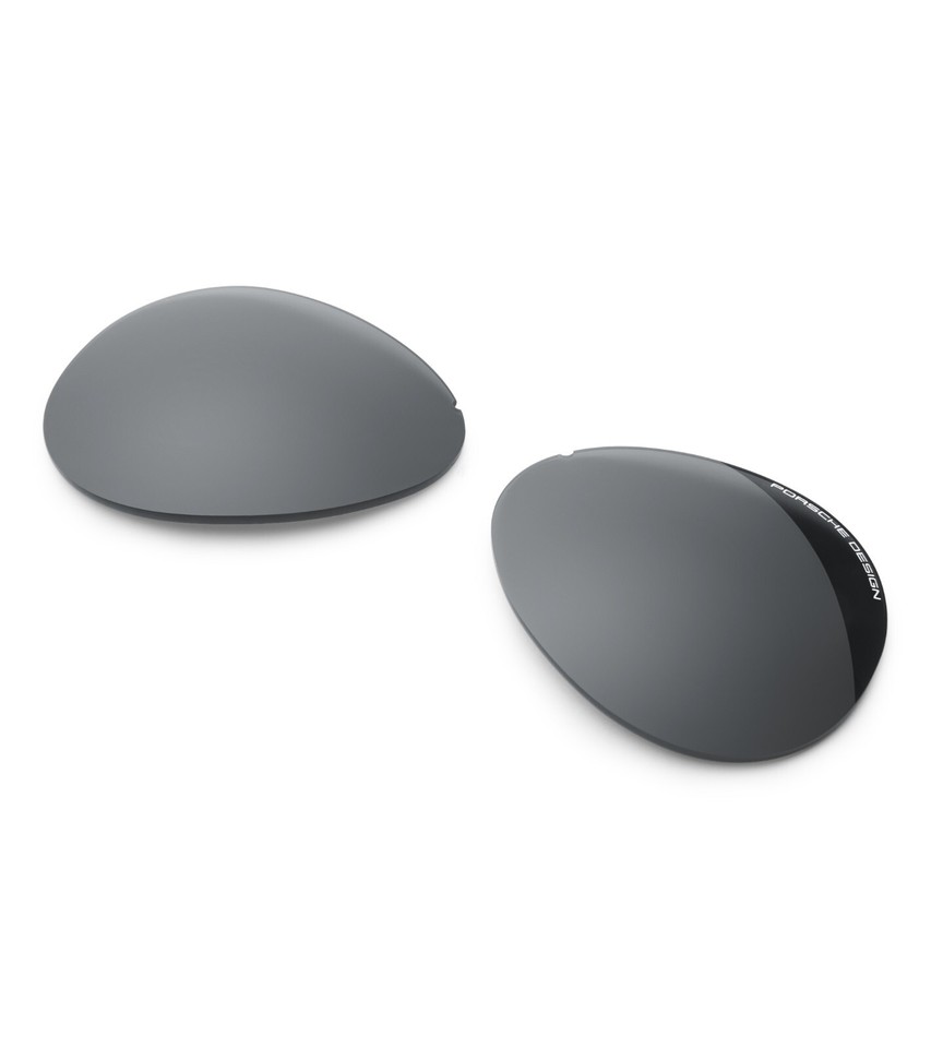 Porsche Design P8478 Iconic Sunglasses - Titanium Frame, Interchangeable Lenses (Blue Gradient & Brown), 63mm