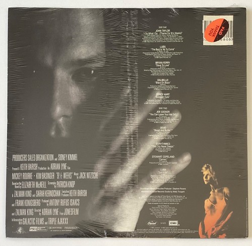 9 1/2 WEEKS ~ Cocker/Devo/Eurythmics *SEALED* Orig 1986 Soundtrack Vinyl LP NEW - Picture 2 of 10