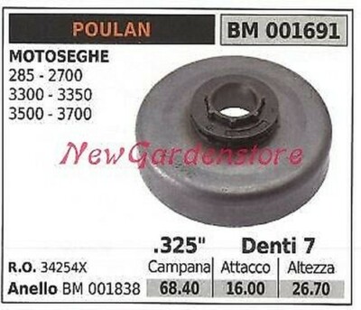 Segmento Pistone Per POULAN 3100, 3300, 3350, 3450 - Foto 9