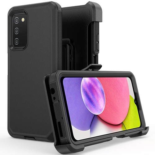 For Samsung Galaxy A03S Case Shockproof Heavy Duty Cover+Belt Clip Fits Otterbox - Picture 4 of 17