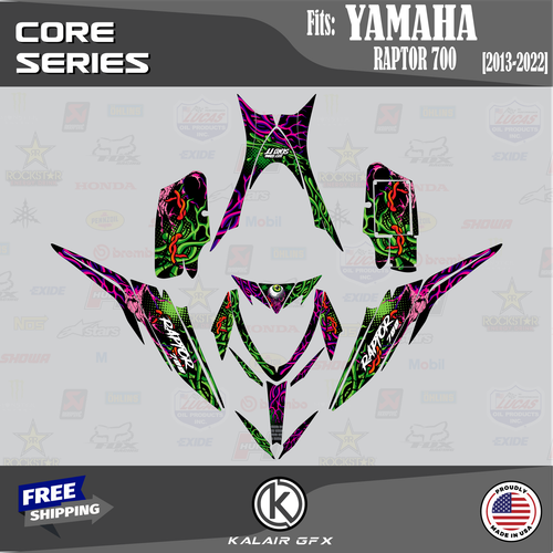 Graphics Kit for YAMAHA RAPTOR 700 (2013-2022) 16 MIL 700R Core - PURPLE - Picture 4 of 6